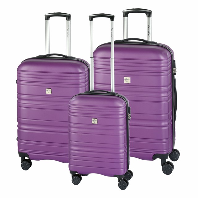 Trolley-Set SANTIAGO 2.0 purple / taupe 56-2220397